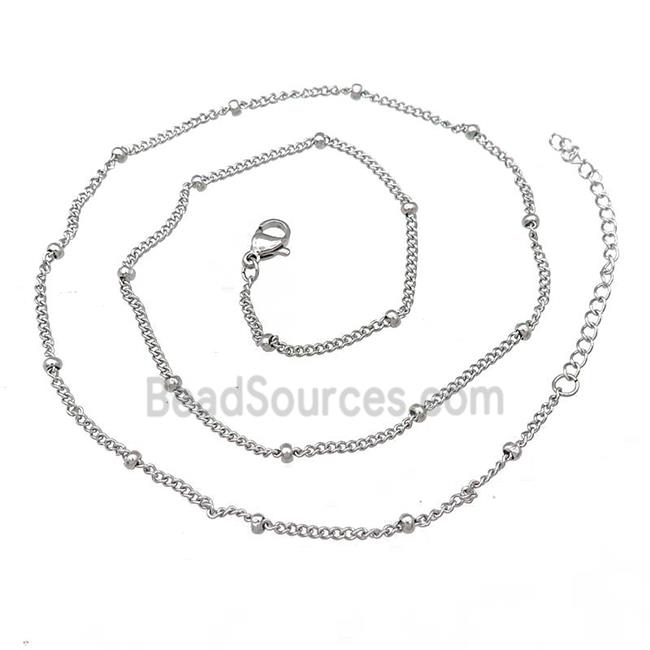 Raw Stainless Steel Necklace Chain