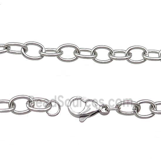 Raw Stainless Steel Necklace Chain