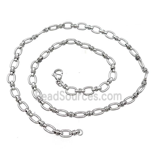 Raw Stainless Steel Necklace Chain