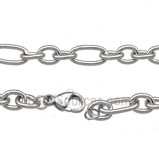 Raw Stainless Steel Necklace Chain