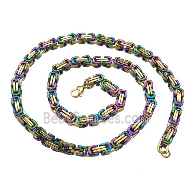 Stainless Steel Necklace Gold Plated