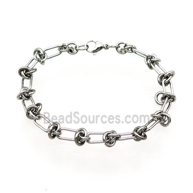 Raw Stainless Steel Bracelet