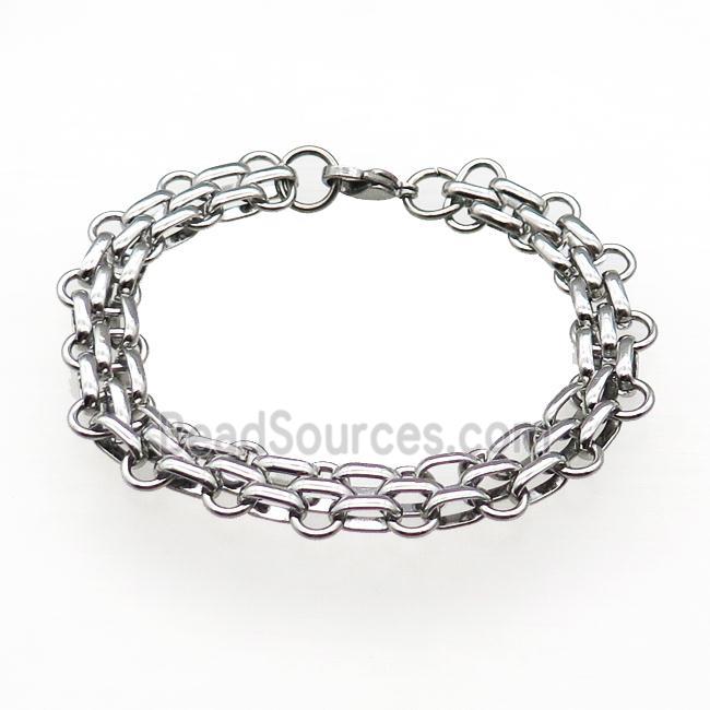 Raw Stainless Steel Bracelet