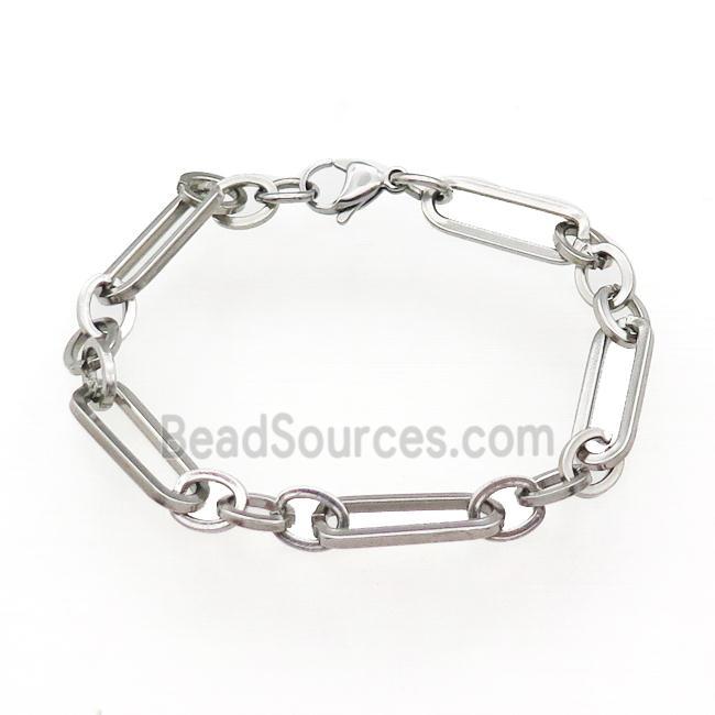 Raw Stainless Steel Bracelet