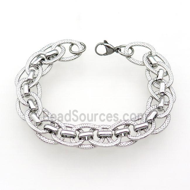 Raw Stainless Steel Bracelet