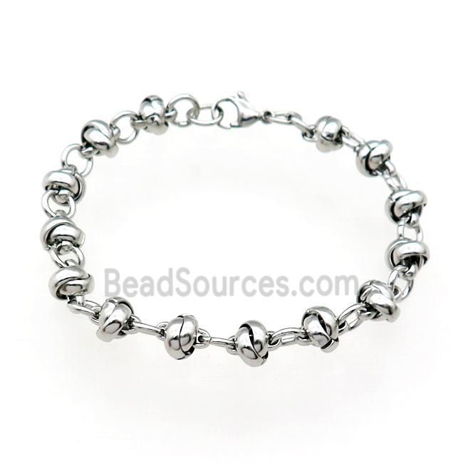 Raw Stainless Steel Bracelet