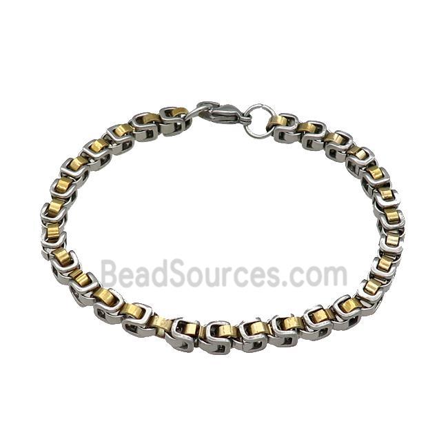 Stainless Steel Bracelet Gold Plated