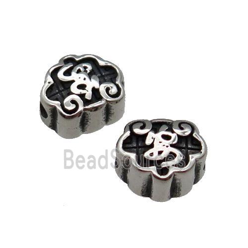 Stainless Steel Beads An Antique Silver