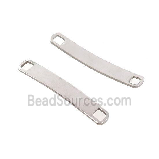 Raw Stainless Steel Connector Bend Rectangle