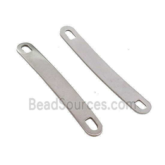 Raw Stainless Steel Connector Bend Rectangle