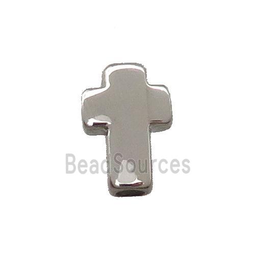 Stainless Steel Cross Beads Raw Large Hole