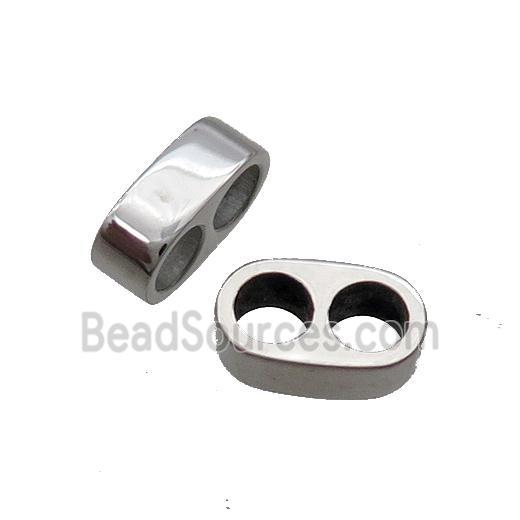 Raw Stainless Steel Paracord Beads 2Holes