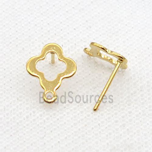 Stainless Steel Stud Earring Gold Plated