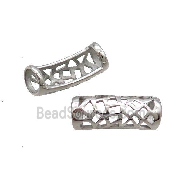 Raw Stainless Steel Tube Beads