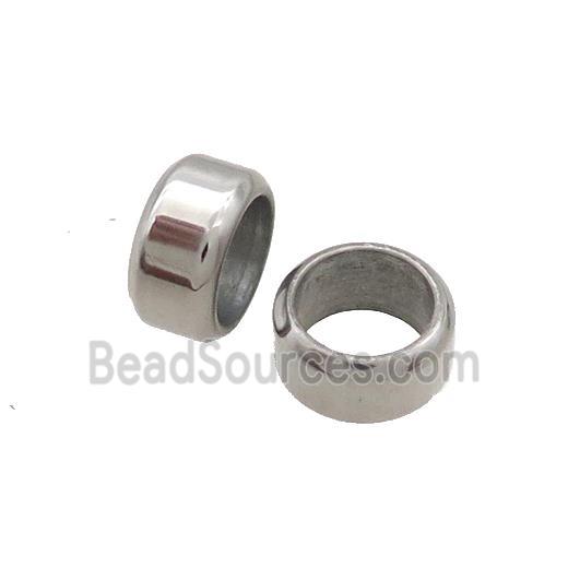 Raw Stainless Steel Beads Tube Large Hole