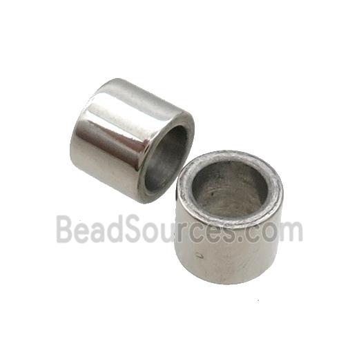 Raw Stainless Steel Tube Beads Large Hole