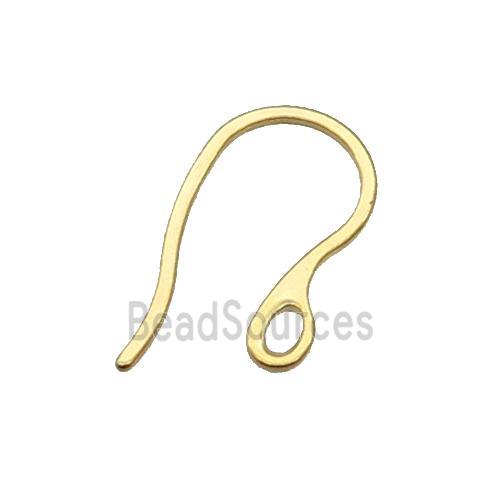 Stainless Steel Hook Earring Gold Plated