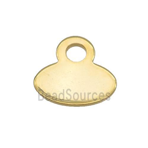 Stainless Steel Pendant Gold Plated