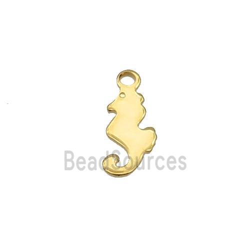 Stainless Steel Seahorse Pendant Gold Plated