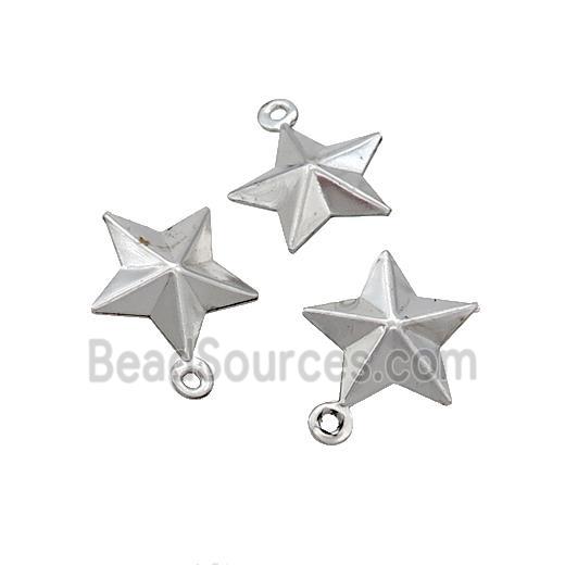 Raw Stainless Steel Star Pendant