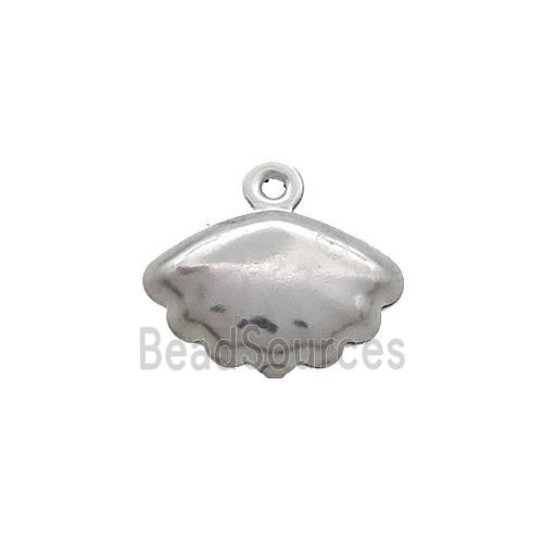 Raw Stainless Steel Pendant Sea Shell