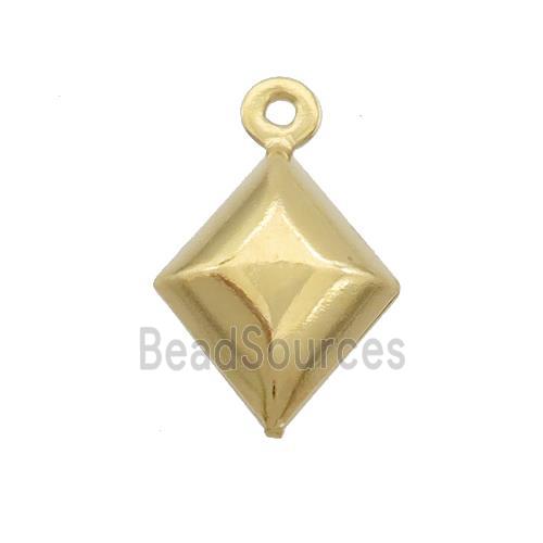 Stainless Steel Northstar Pendant Gold Plated