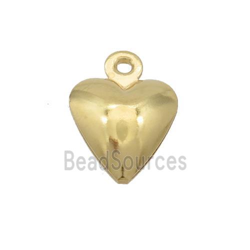 Stainless Steel Heart Pendant Gold Plated