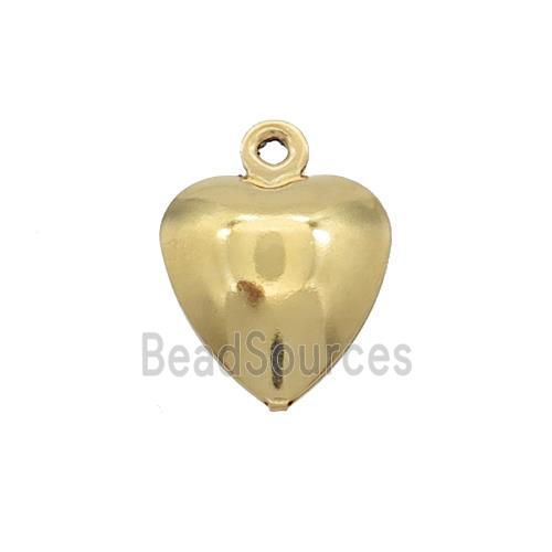 Stainless Steel Heart Pendant Gold Plated