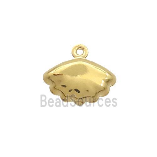 Stainless Steel Pendant Sea Shell Gold Plated