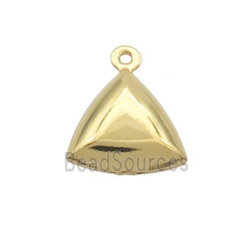 Stainless Steel Triangle Pendant Gold Plated