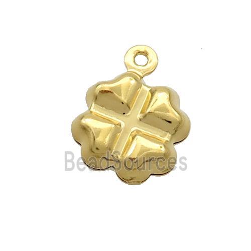 Stainless Steel Clover Pendant Gold Plated