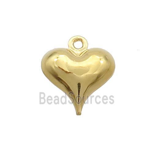 Stainless Steel Heart Pendant Gold Plated