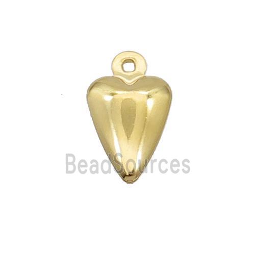 Stainless Steel Heart Pendant Gold Plated