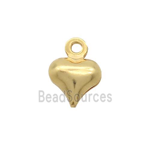 Stainless Steel Heart Pendant Gold Plated