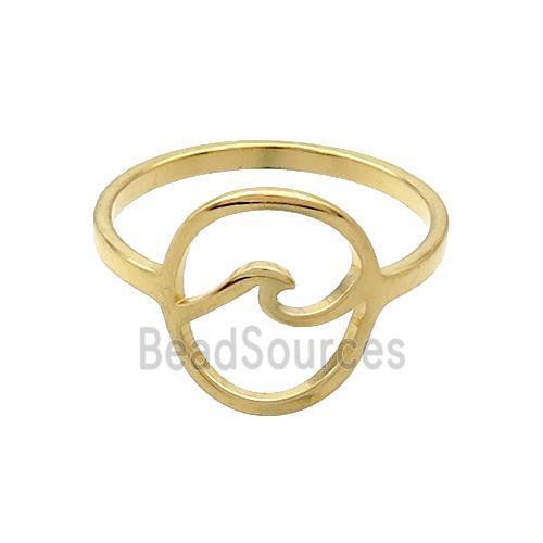 Stainless Steel Rings Gold Plated