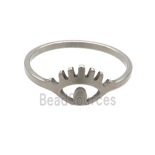 Raw Stainless Steel Rings Eye