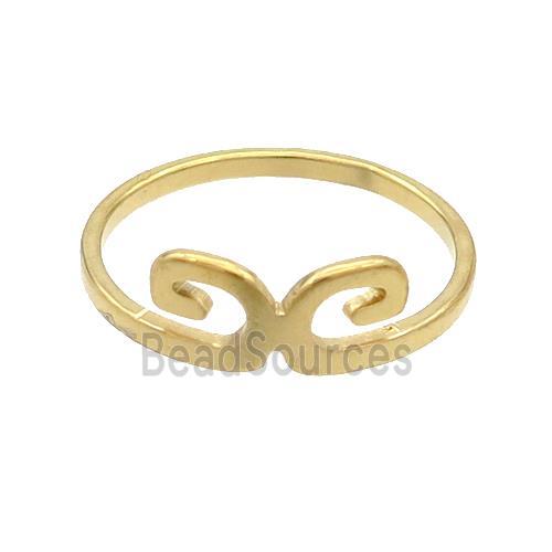 Stainless Steel Rings Gold Plated