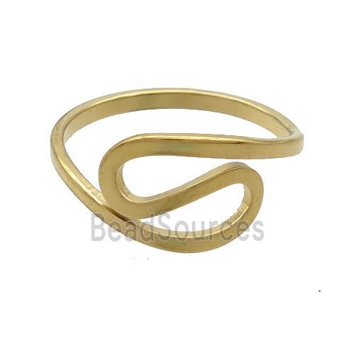 Stainless Steel Rings Gold Plated