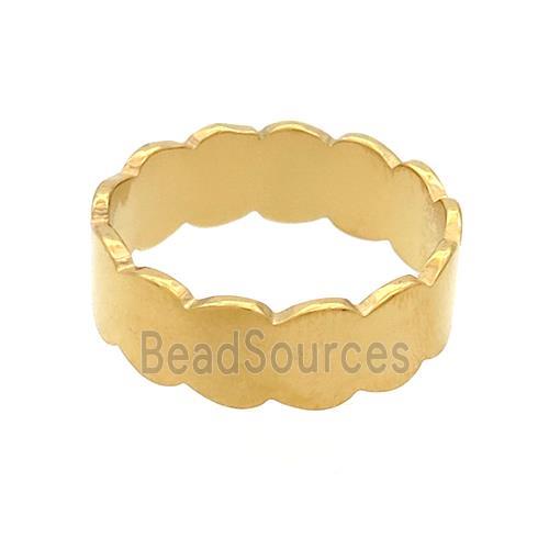 Stainless Steel Rings Gold Plated