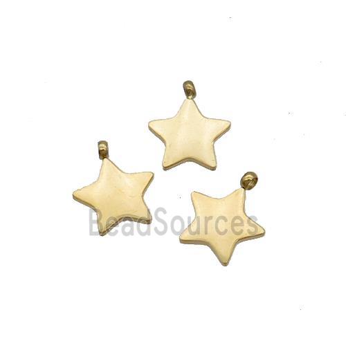 Stainless Steel Star Pendant Gold Plated