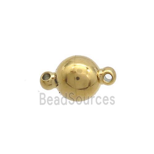 Stainless Steel Ball Connector Gold Plated