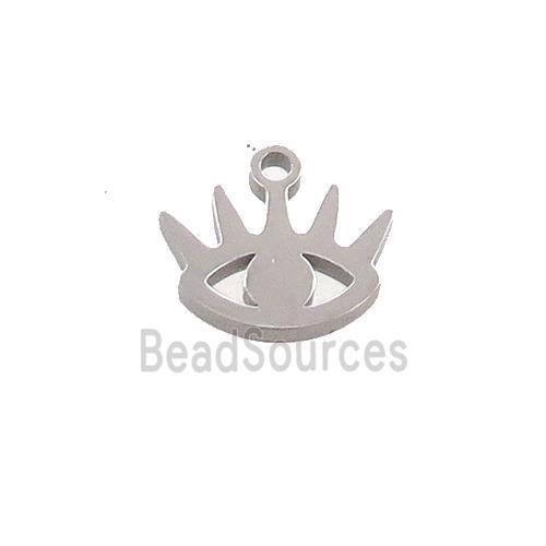 Raw Stainless Steel Eye Charms Pendant