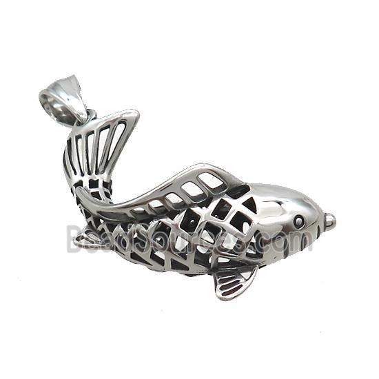 Stainless Steel Fish Charms Pendant