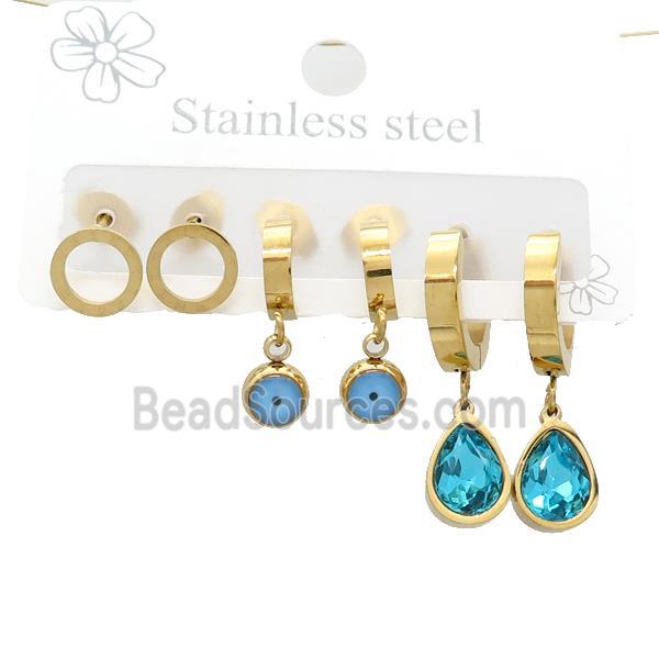 Stainless Steel Earrings Gold Plated