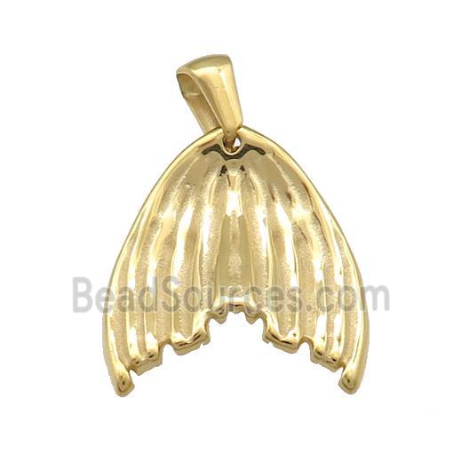 Stainless Steel Angel Wings Pendant Gold Plated