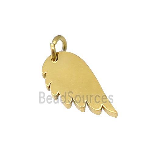 Angel Wings Charms Stainless Steel Pendant Gold Plated