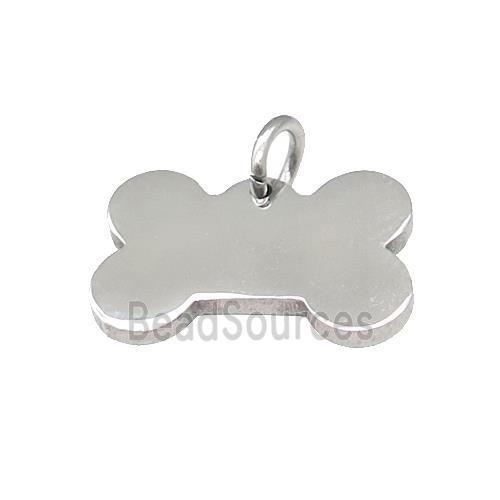 Bone Blank Dog Tags Raw Stainless Steel Pendant