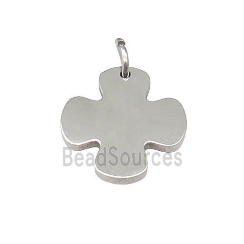 Raw Stainless Steel Cross Pendant