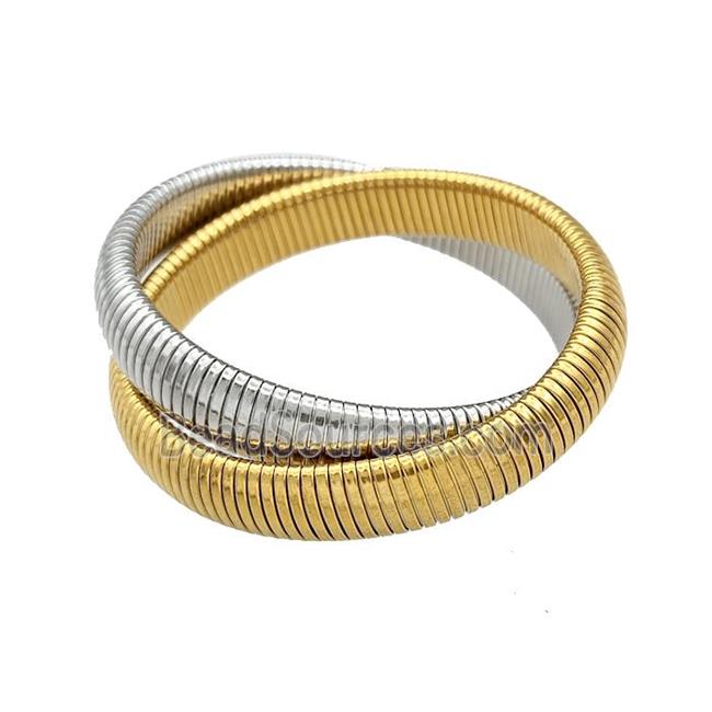 Stainless Steel Bracelet Gold Plated