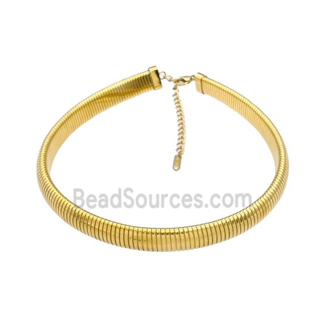 Stainless Steel Necklace Gold Plated